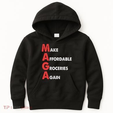 Make Affordable Groceries Again M.A.G.A Design Kids Hoodie