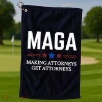 Making Attorneys Get Attorneys Maga Golf Towel thumb 1