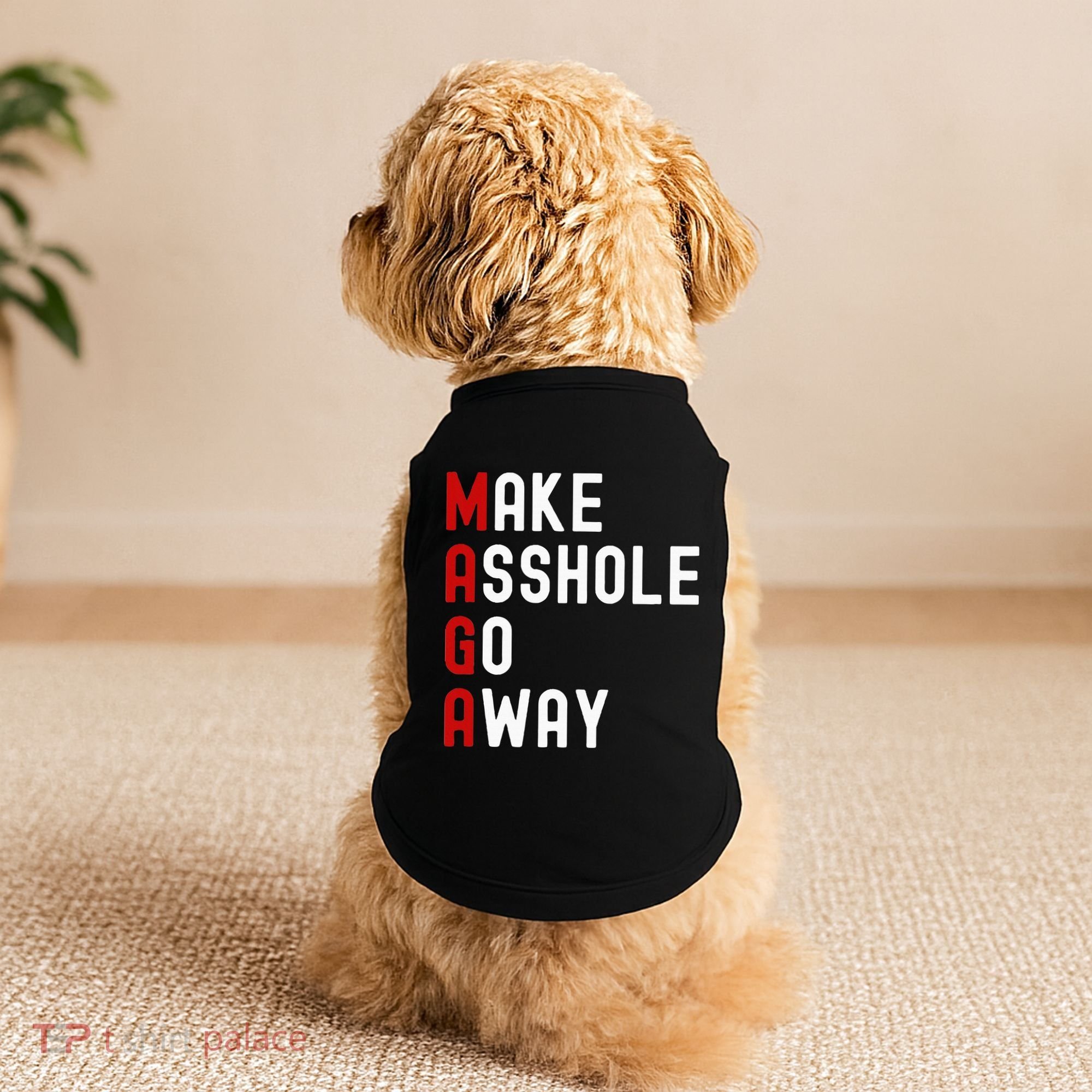 Make Asshole Go Away Doggie Tank