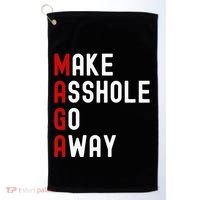 Make Asshole Go Away Golf Towel thumb 0