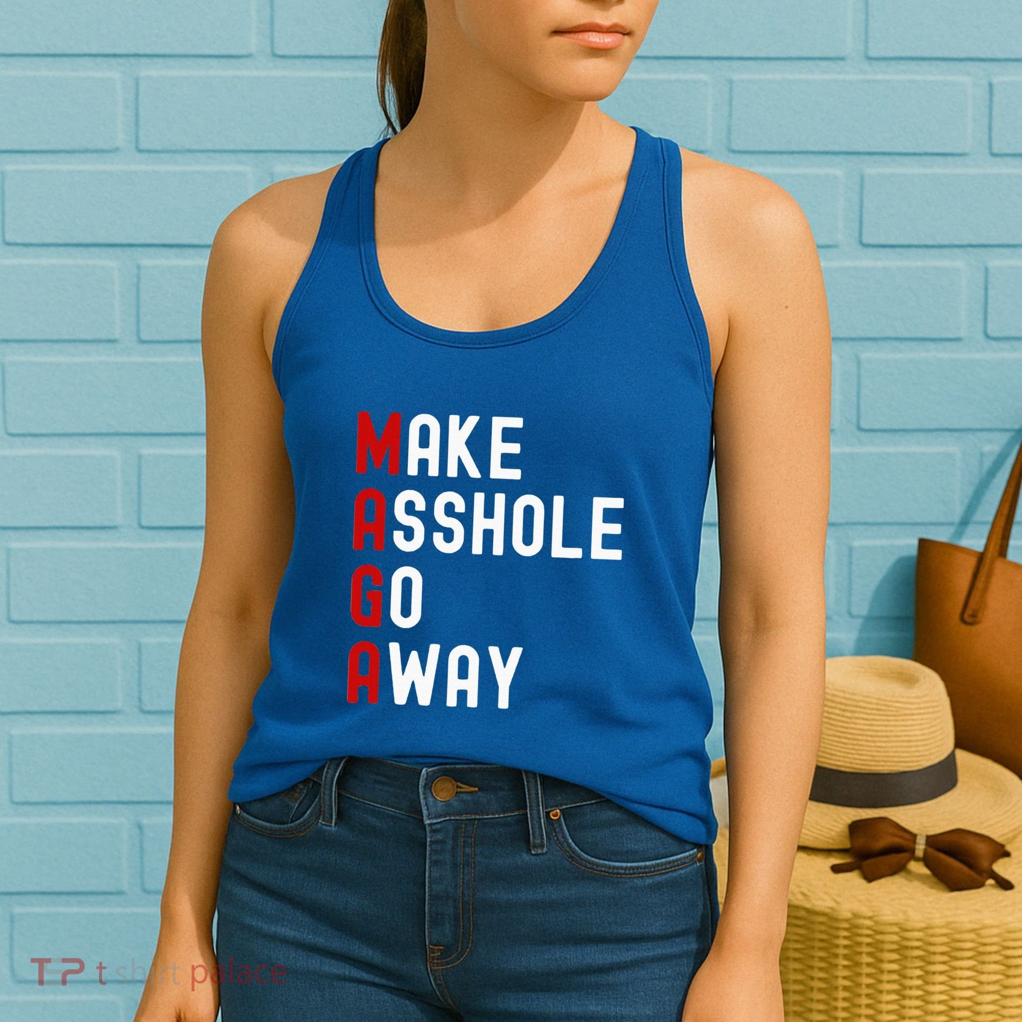 Make Asshole Go Away Women's Tank Top