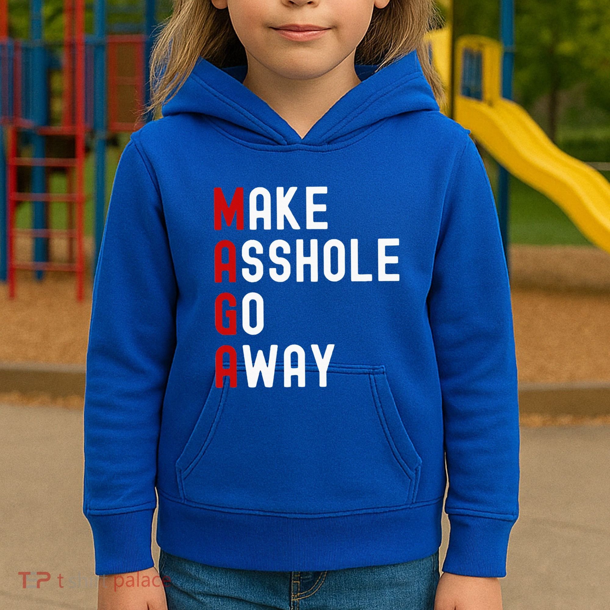 Make Asshole Go Away Kids Hoodie