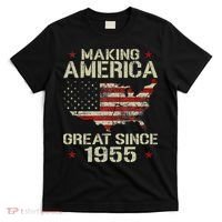 Making America Great Since 1955 Vintage Gifts 65th Birthday T-Shirt thumb 0