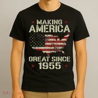 Making America Great Since 1955 Vintage Gifts 65th Birthday T-Shirt thumb 3