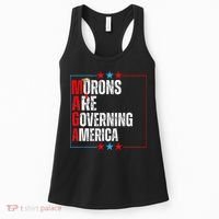 Morons Are Governing America Anti Trump Political Women's Tank Top thumb 0