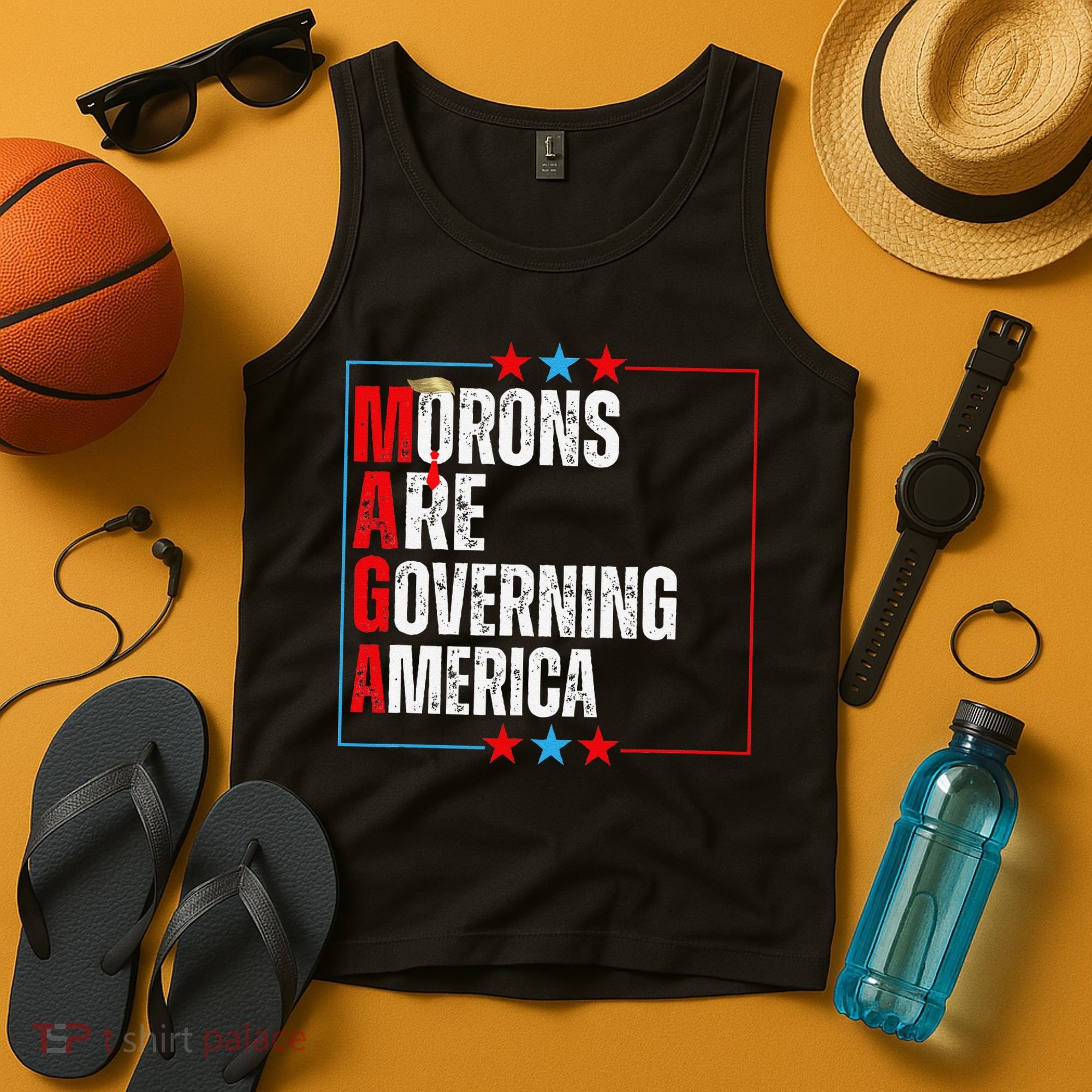 Morons Are Governing America Anti Trump Political Tank Top