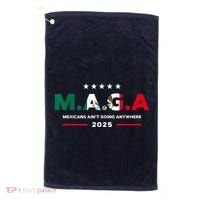Mexicans AinT Going Anywhere Golf Towel thumb 0