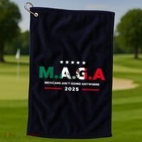Mexicans AinT Going Anywhere Golf Towel thumb 1
