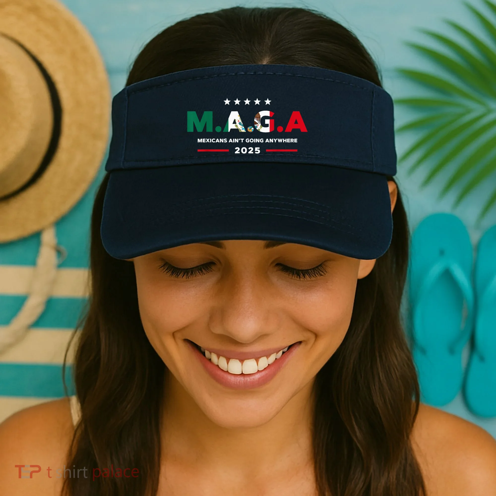 Mexicans AinT Going Anywhere Visor