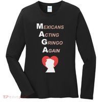Mexicans Acting Gringo Again Maga Love Trump Women's Long Sleeve Shirt thumb 0