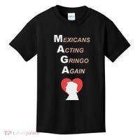 Mexicans Acting Gringo Again Maga Love Trump Kids T-Shirt thumb 0