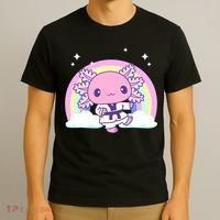 Martial Arts Girl Axolotl - Kawaii Karate, Jujutsu, Judo T-Shirt thumb 3