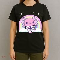 Martial Arts Girl Axolotl - Kawaii Karate, Jujutsu, Judo T-Shirt thumb 4