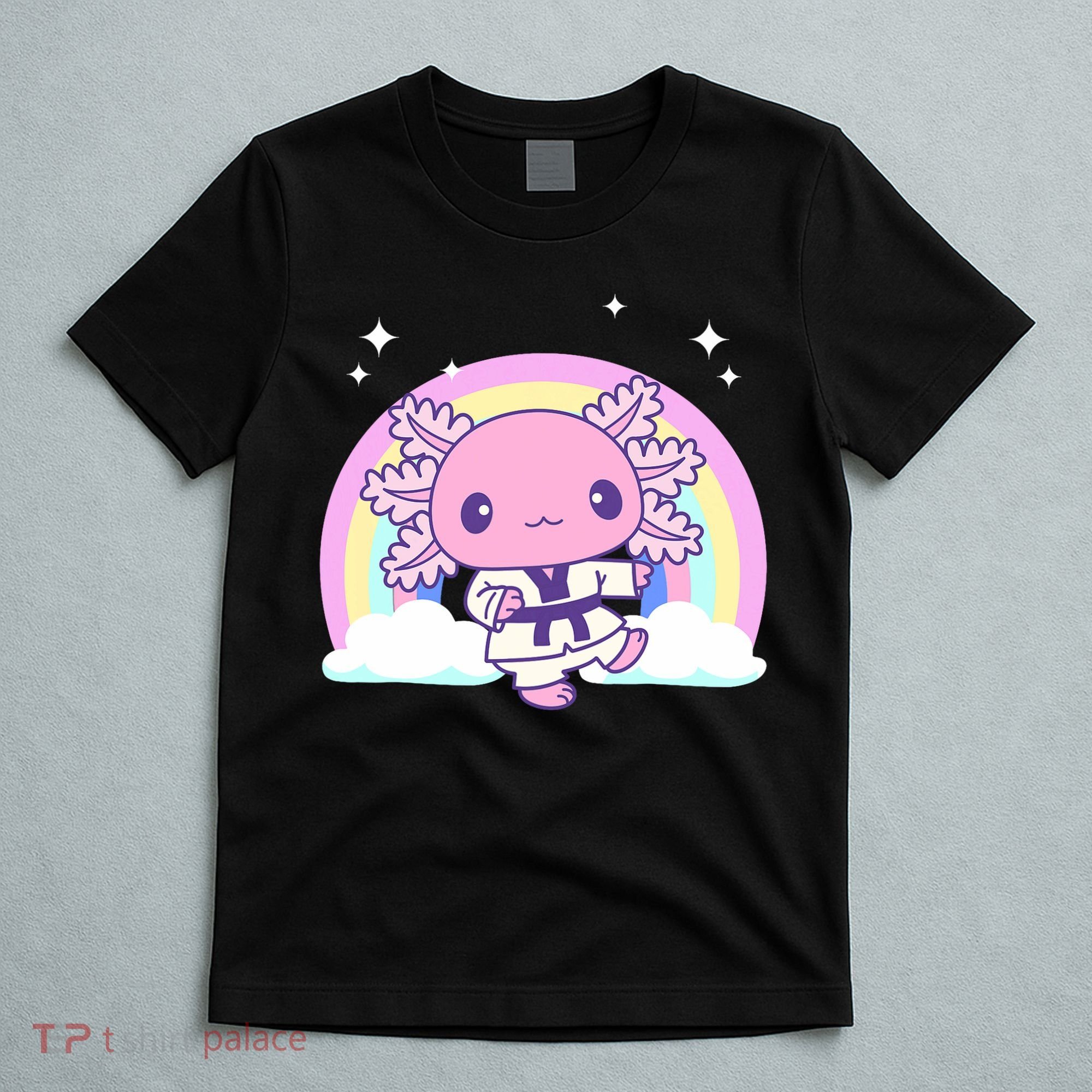 Martial Arts Girl Axolotl - Kawaii Karate, Jujutsu, Judo T-Shirt