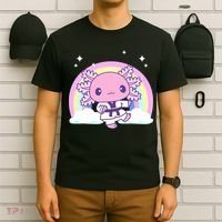 Martial Arts Girl Axolotl - Kawaii Karate, Jujutsu, Judo T-Shirt thumb 6