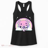 Martial Arts Girl Axolotl - Kawaii Karate, Jujutsu, Judo Women's Tank Top thumb 0
