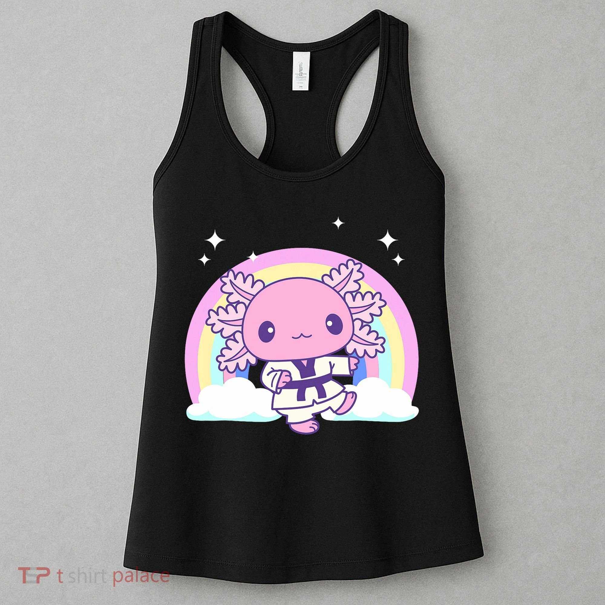 Martial Arts Girl Axolotl - Kawaii Karate, Jujutsu, Judo Women's Tank Top