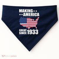 Making America Great Since 1933 Birthday USA-Made Doggie Bandana thumb 0