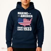 Making America Great Since 1933 Birthday Hoodie thumb 2