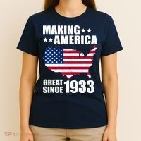 Making America Great Since 1933 Birthday T-Shirt thumb 4