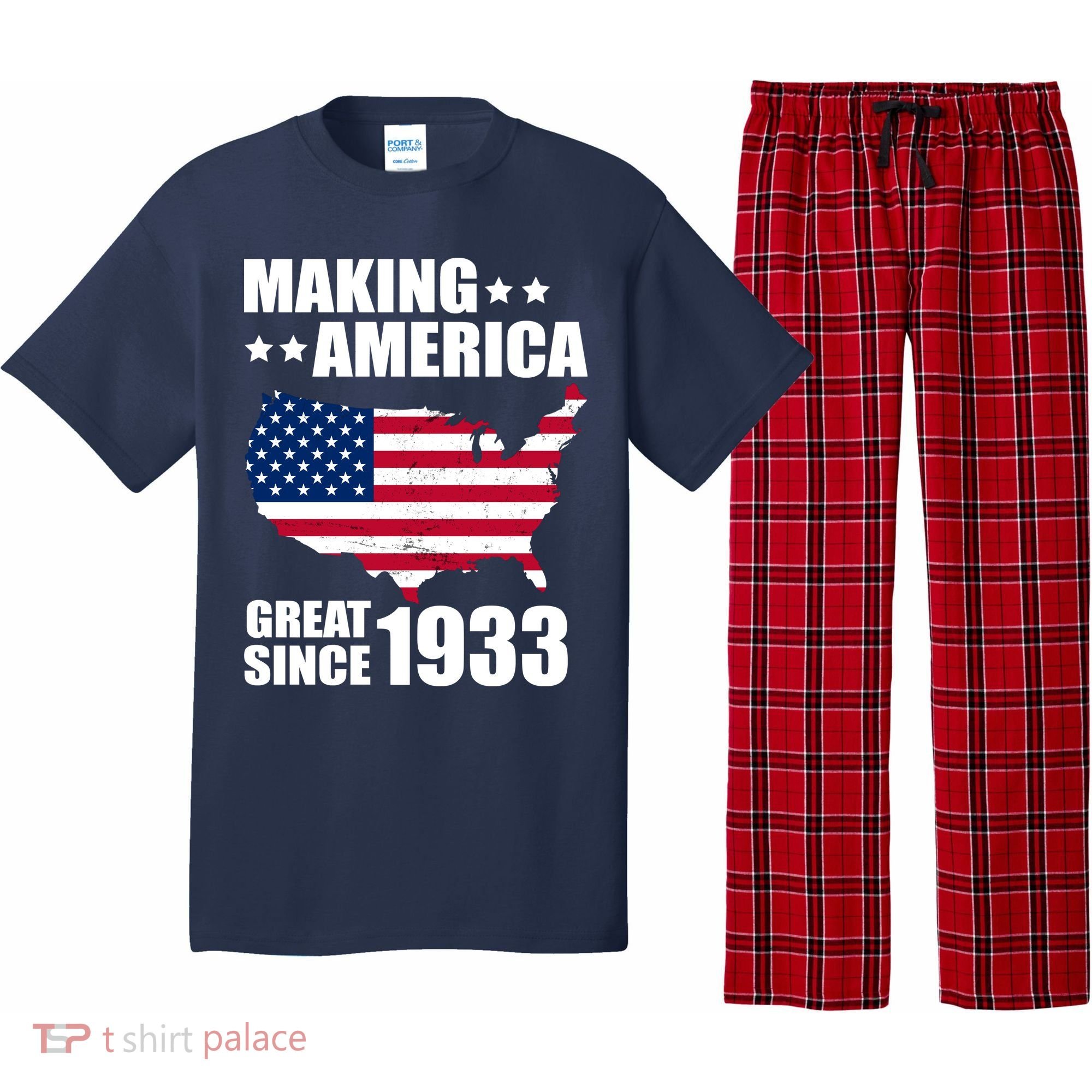 Making America Great Since 1933 Birthday Pajama Set