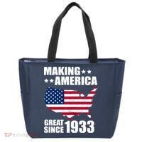 Making America Great Since 1933 Birthday Tote Bag thumb 0