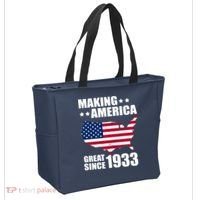 Making America Great Since 1933 Birthday Tote Bag thumb 2