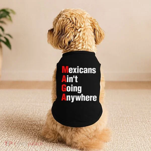 Mexicans AinT Going Anywhere Mexico Immigrates Funny Doggie Tank