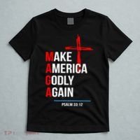 Make America Godly Again Psalm 33 12 T-Shirt thumb 5