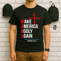 Make America Godly Again Psalm 33 12 T-Shirt thumb 6