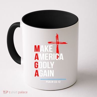 Make America Godly Again Psalm 33 12 Coffee Mug