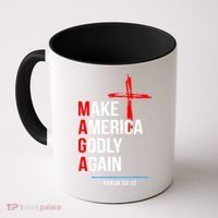 Make America Godly Again Psalm 33 12 Coffee Mug thumb 0