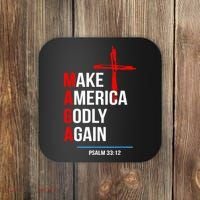 Make America Godly Again Psalm 33 12 Coaster thumb 0
