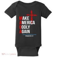 Make America Godly Again Psalm 33 12 Baby Bodysuit thumb 0