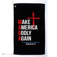 Make America Godly Again Psalm 33 12 Golf Towel thumb 0