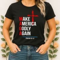 Make America Godly Again Psalm 33 12 Women's T-Shirt thumb 2