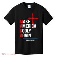Make America Godly Again Psalm 33 12 Kids T-Shirt thumb 0
