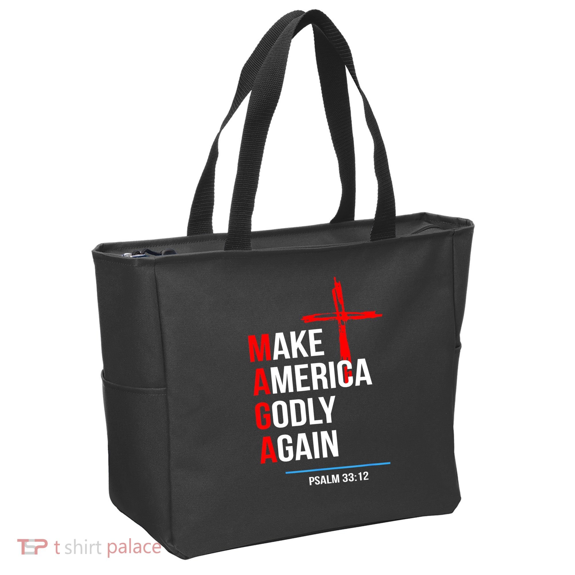 Make America Godly Again Psalm 33 12 Tote Bag