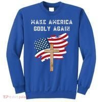 Make America Godly Again For Patriotic Christians Sweatshirt thumb 0
