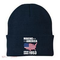 Making America Great Since 1953 Birthday Beanie thumb 0