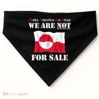 Make America Go Away Greenland Not For USA-Made Doggie Bandana thumb 0
