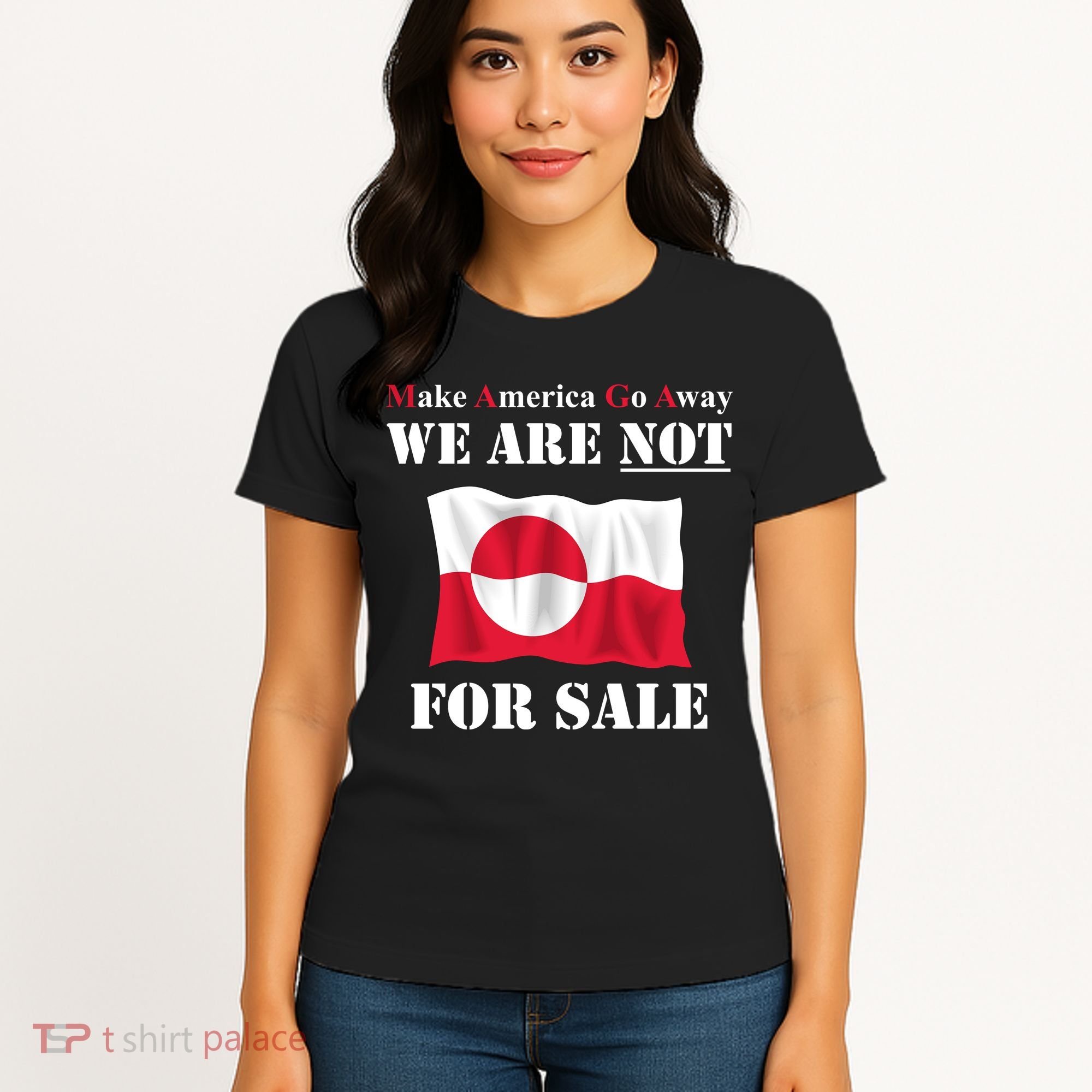 Make America Go Away Greenland Not For Women's T-Shirt