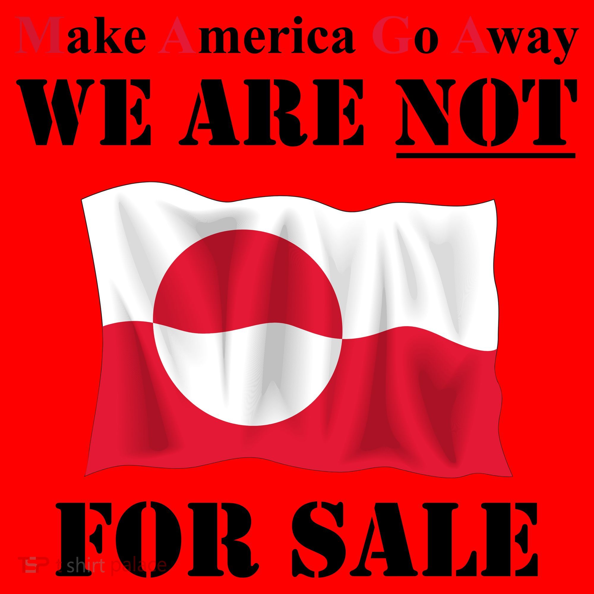 Make America Go Away Greenland Not For Santa Hat