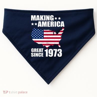 Making America Great Since 1973 Birthday USA-Made Doggie Bandana