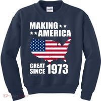 Making America Great Since 1973 Birthday Kids Sweatshirt thumb 0