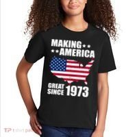 Making America Great Since 1973 Birthday Kids T-Shirt thumb 2