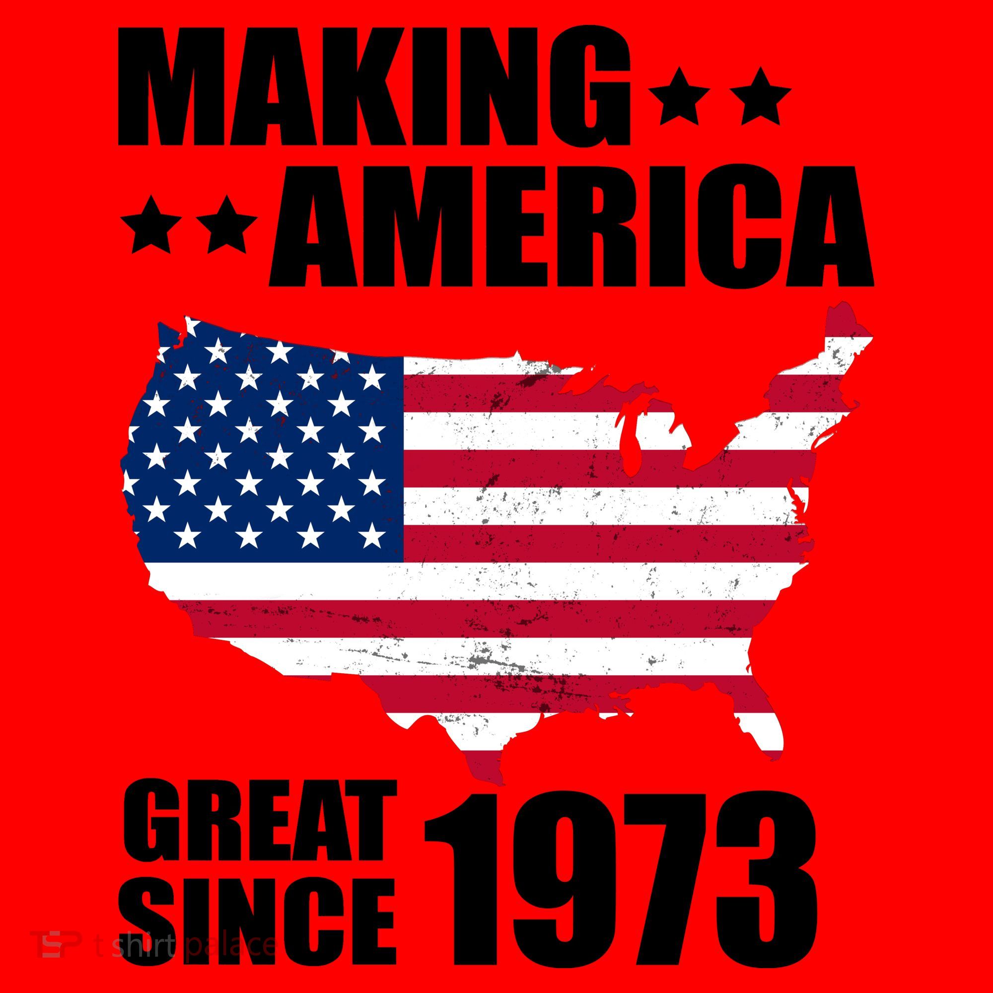 Making America Great Since 1973 Birthday Santa Hat