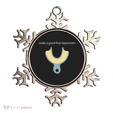 Make A Good First Dental Impression Funny Dentist Ornament