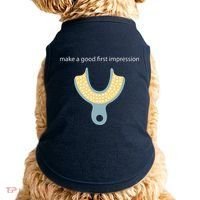 Make A Good First Dental Impression Funny Dentist Doggie Tank thumb 0