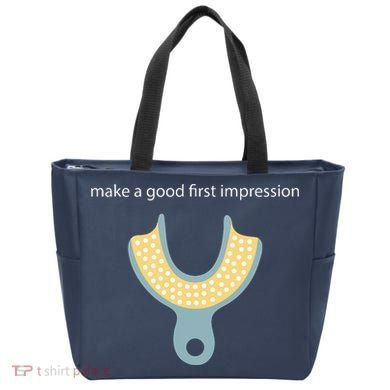 Make A Good First Dental Impression Funny Dentist Tote Bag
